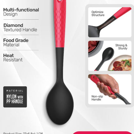 Delcasa Nylon Serving Spoon Heat-Resistant with PP Handle | DC3224 , 6294016322254