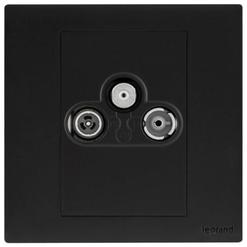 MEC41067BLLegrandمقبس أوبريا تلفاز راديو فضائي أسود مات