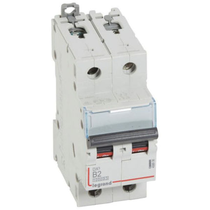 408936Legrandقاطع دوائر ليجراند DX3 ثنائي القطب 2A منحنى B