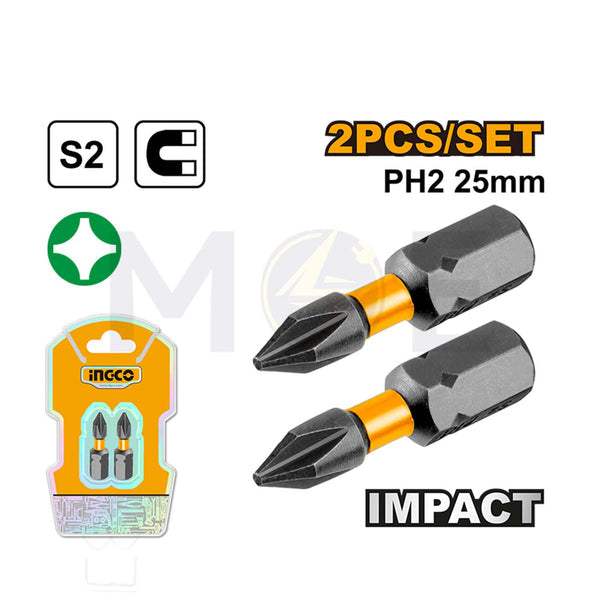 SDBIM71PH225INGCOبت مفك براغي INGCO تأثيري PH2x25mm فولاذ S2