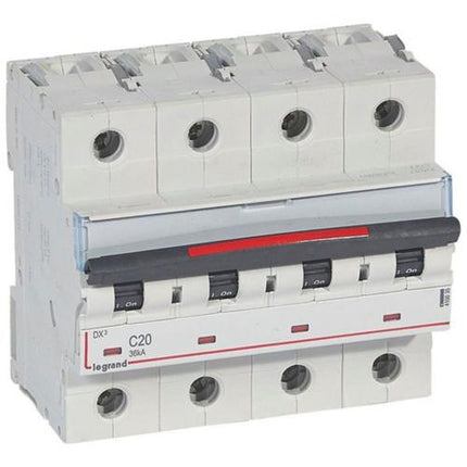 410035Legrandقاطع دارة ليجراند DX3 ثلاثي الأقطاب 20 أمبير منحنى C