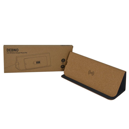 ITWC 1119Toolmart GiftsDEBNO - Giftology Cork Mouse Pad with 15W Wireless Charger