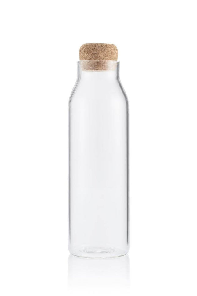 DWEN 363Toolmart GiftsDELLACH - Borosilicate Glass Bottle with Cork Lid - 1200ml