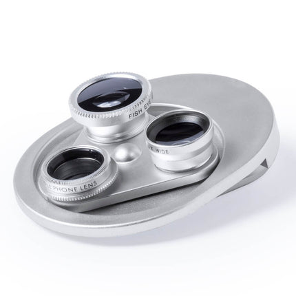 ITMK 126Toolmart GiftsDEPOK - Universal Lens System For Smartphone 4 - in - 1 Silver