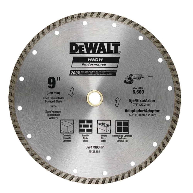 DEWALT DW47900HP 230mm Turbo Blade