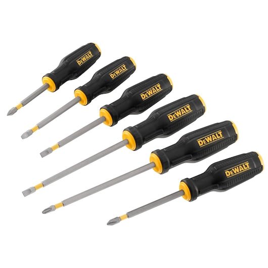 DWHT0 - 62056DEWALTDeWalt Full Fit 6 Piece Screwdriver Set |DWHT0 - 62056