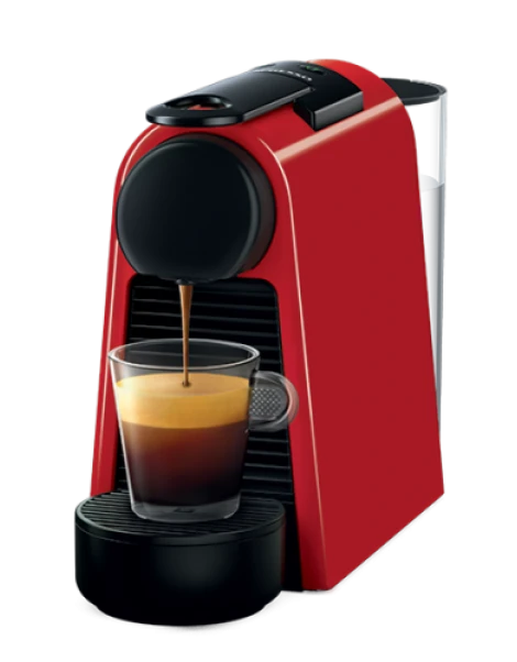 Essenza Mini RedNespressoماكينة قهوة نسبرسو إيسينزا ميني حمراء