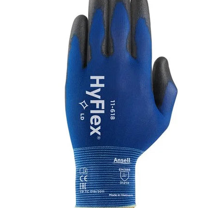 Ansell HyFlex 11-618 Ultra-Thin Polyurethane Gloves