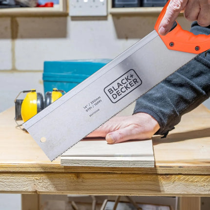 صندوق قطع ميتري 350 مم مع منشار بلاك+ديكر | BDHT20346