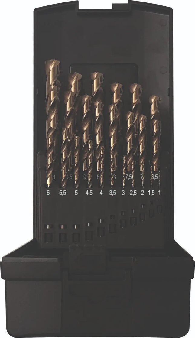 PROJAHN Twist Drill Set HSS-Co 1-13/0.5 mm 25pcs. BASIC Plastic Case