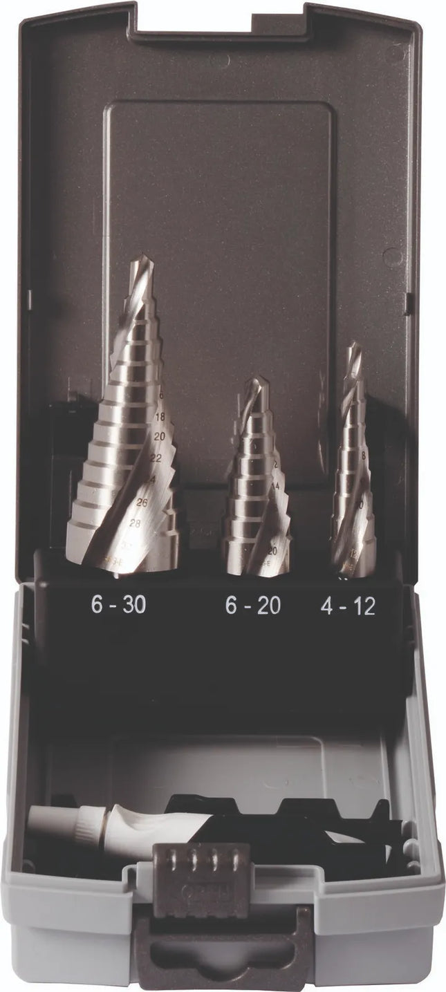 PROJAHN Set step drill with spiral flute HSS-Co 3pcs Gr. 1 - 3