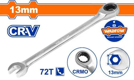 WSA5113 Ratchet Spanner 13mm Cr-V