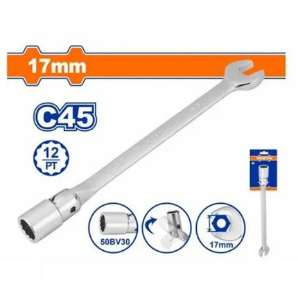 Wadfow Open-End Swivel Head Wrench