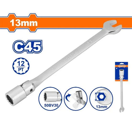 Wadfow Open End Swivel Head Wrench