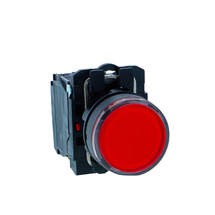 بوش بوتم Bush button with red LED 230 VAC احمر