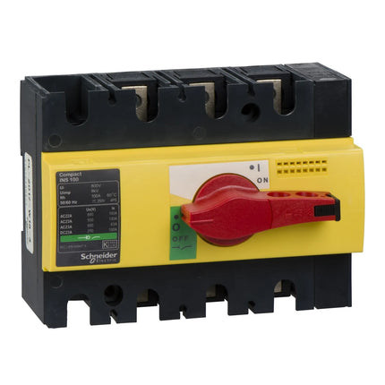 ايزوليتر Isolator INS100 3P , red rotary handel
