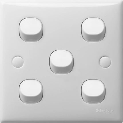 Schneider S-Classic 1-Way 5-Gang Switch