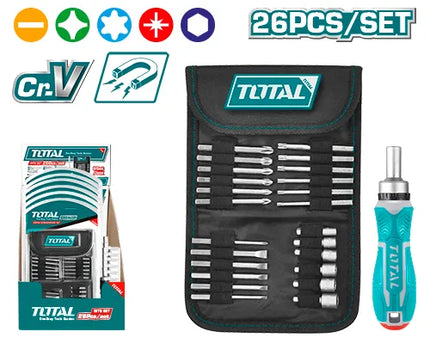 TOTAL TACSD30266 26 Pcs Bits Set