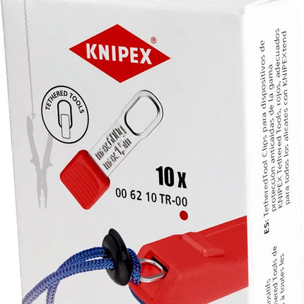 Knipex Eyelet Clips 10 pcs Tethered