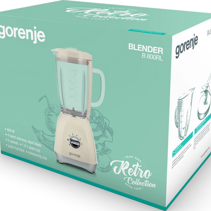 خلاط جوريني B800RL مع إبريق زجاجي