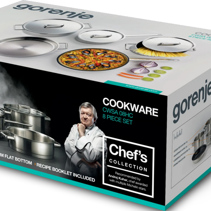 مجموعة أواني جورينيه CWSA08HC سهلة التنظيف