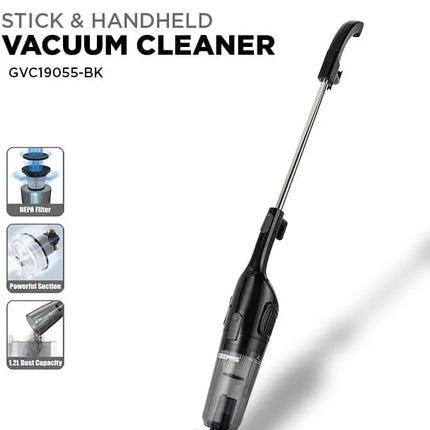 Geepas Stick Handheld Vacuum Cleaner 600W | GVC19055-BK