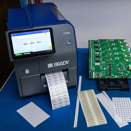 طابعة برادي i7500 الصناعية للملصقات بدقة 300 نقطة