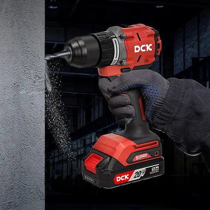 DCK Cordless Brushless Hammer Drill Kit 4.0Ah ×2 with Charger | KDJZ2060i TYPE EM