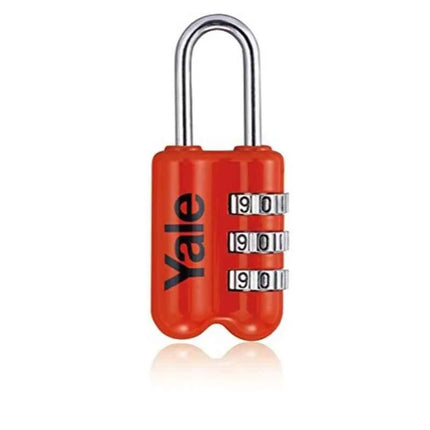 Yale Travel Padlock Red Yellow Silver | YP2/23/128