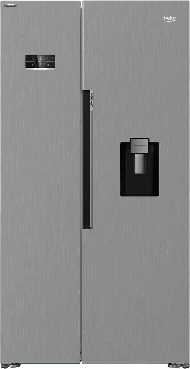 ثلاجة مع فريزر جانبي, 91 سم بيكو | GN163320DXP