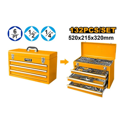 حقيبة عدة 4 طابق مجرات 132 قطعة انجكو | HTCS221321