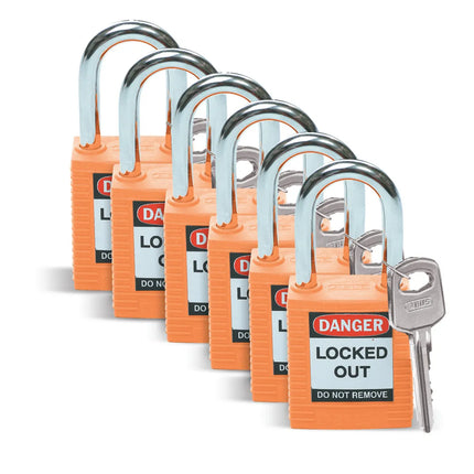 قفل برادي SafeKey نايلون لعزل الطاقة | عدة ألوان