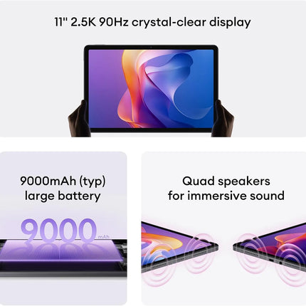 تابلت ريدمي Pad 2 بسعة 8GB رام و256GB ذاكرة داخلية | أخضر نعناعي | بنفسجي لافندر