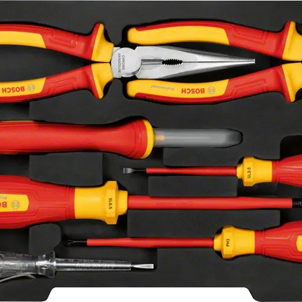 طقم أدوات يدوية VDE مختلطة 7 قطع بوش