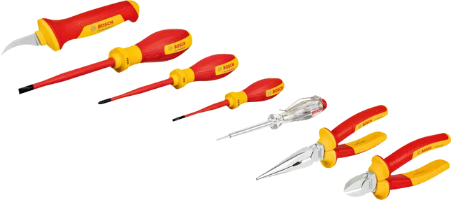 طقم أدوات يدوية VDE مختلطة 7 قطع بوش