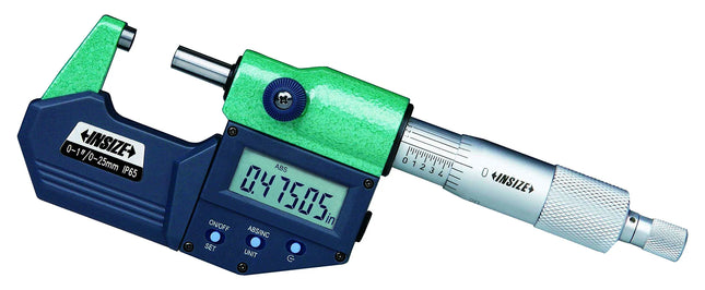INSIZE Electronic Outside Micrometer 0‑1″ / 0‑25mm | 3101‑25