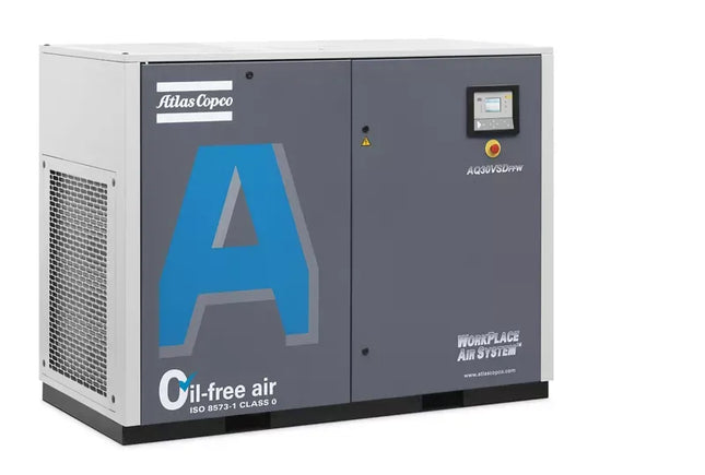 Atlas Copco AQ Water Injected Oil Free Screw Compressor | AQ Series