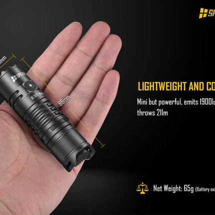 كشاف سبيراس 1900 لومن USB‑C تكتيكي | EST Mini