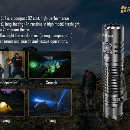 كشاف تكتيكي USB‑C سبيراس 1900 لومن | EST