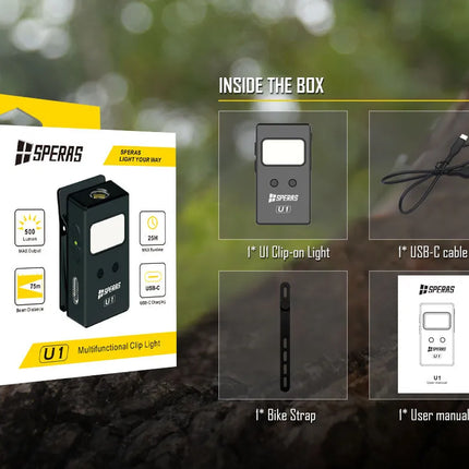 كشاف سبيراس متعدد الوظائف بمشبك 500 لومن | U1