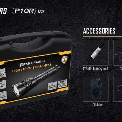 كشاف بحث 10000 لومن USB C سبيراس | P10R V2