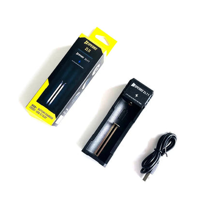 شاحن بطاريات ليثيوم مفرد يدعم 21700 و18650 سبيراس | ZL11