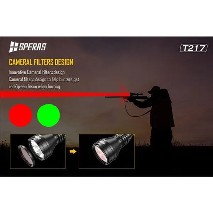 فلتر أخضر لكشافات سبيراس لطرازات T1 و V2 و T217