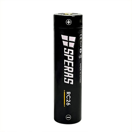 Speras USB-C 18650 2600 mAh Rechargeable Battery | RC26