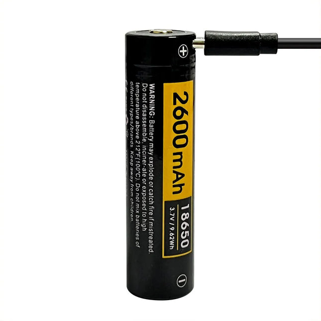 Speras USB-C 18650 2600 mAh Rechargeable Battery | RC26