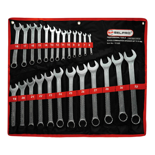 SELPRO 25 Pcs Combination Spanner Set 6-32 mm | 781525