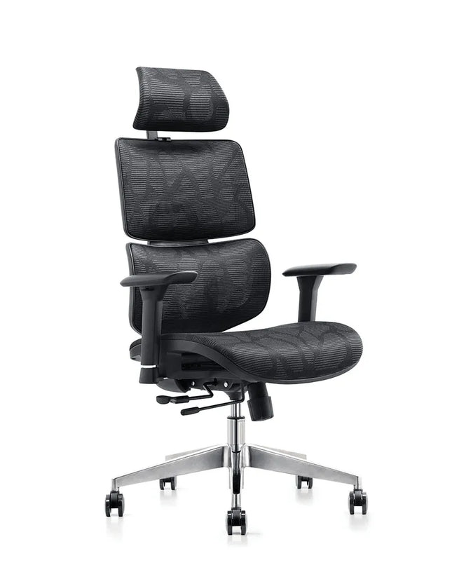 HIGHMOON Code Ergonomic Chair Jet Black | High‑Back Mesh Multi Function