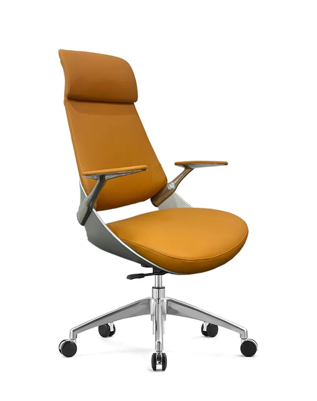 HIGHMOON Gko Executive Chair | High Back Leatherette with Memory Foam