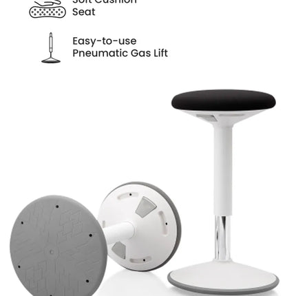 HIGHMOON Wooble Bar Stool | Adjustable Stool with Soft Cushion and Anti-Slip Base
