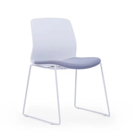 كرسي الزوار HIGHMOON EMS | كرسي قوي بقاعدة فولاذية ومقعد قماشي رمادي